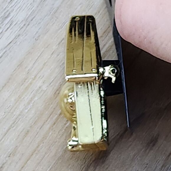 🔹️Vintage Gold Tone Bird On A Birdhouse Brooch Pin - Picture 5 of 12